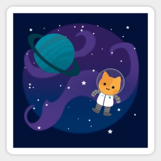 Astronaut Cat Magnet